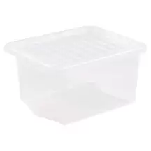 Wham Storage Box and Lid Clear 37l