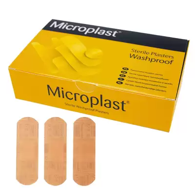 Washproof Plasters 7.5cm x 2.5cm 100