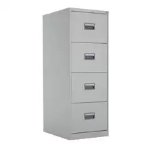 Filing Cabinet With 4 Drawers Grey 465 x 620 x 1300mm