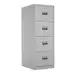 Filing Cabinet With 4 Drawers Grey 465 x 620 x 1300mm