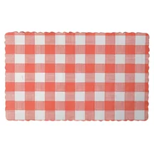 Placemats 23 x 37cm Red Gingham 250pk
