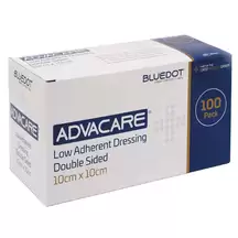 Low Adherent Dressing Pads 10 x 10cm 100 Pack