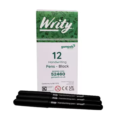 Writy Handwriting Pens Black