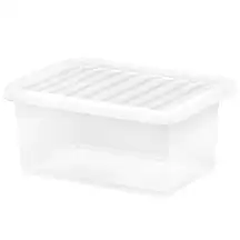 Wham Storage Box and Lid Clear 11 Litre