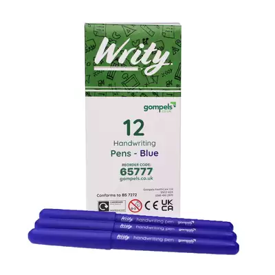 Writy Handwriting Pens Blue