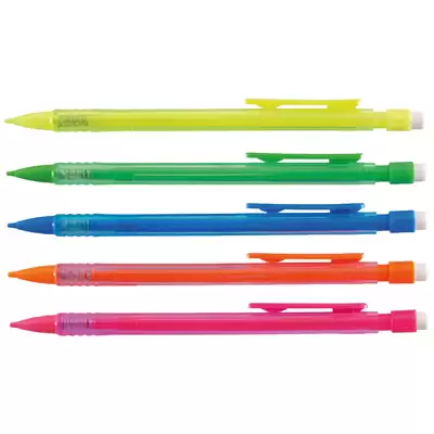 Mechanical Pencil HB 0.7mm Lead Assorted 10 Pack
