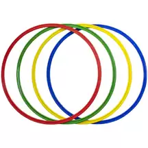Flat Hoops 50cm Assorted 4 Pack