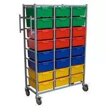 Karri Cart Triple Laundry Trolley 24 Trays