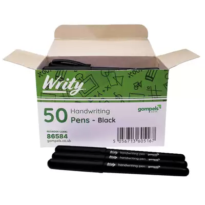 Writy Handwriting Pens Black