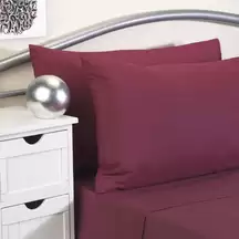 Fire Retardant Bedding Set Burgundy