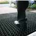 Rubber Honeycomb Indoor/Outdoor Matting Black
