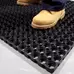 Rubber Honeycomb Indoor/Outdoor Matting Black