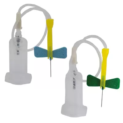 Blood Collection Set Safety Winged Needle 25 Pack
