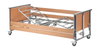 A medley ergo bed slightly raised