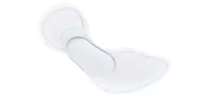 A shaped pads showing the inside of the design