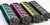 A selection of printer toners
